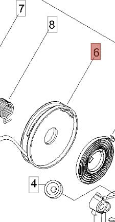 PULEGGIA AVVIAMENTO PER DECESPUGLIATORE T410TS/B510S SHINDAIWA