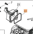 GUARNIZIONE RICAMBIO PER MOTOSEGA 937/941/GS410-371-451 OLEOMAC