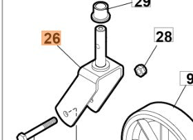 KIT SUPPORTO RICAMBIO PER TRINCIASARMENTI WB50 K800H OLEOMAC