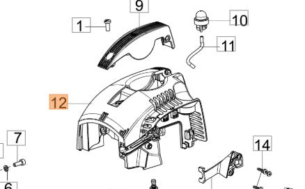 CUFFIA MOTORE RICAMBIO DECESPUGLIATORE BC 430T OLEOMAC