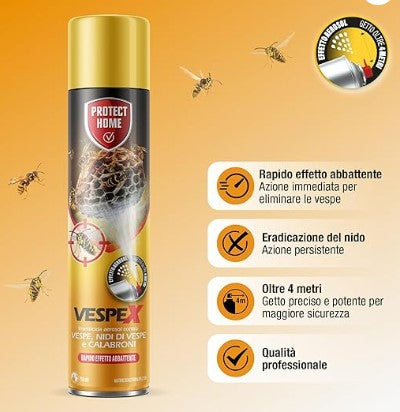 VESPEX AREOSOL PER VESPE, NIDI E CALABRONI 750ML.PROTECT HOME