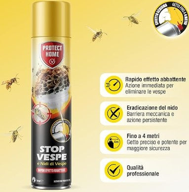 STOP VESPE SCHIUMA NIDI E VESPE PROTECT HOME 750ML