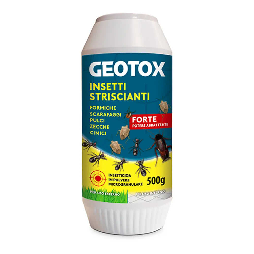 POLVERE SCARAFAGGI E FORMICHE GEOTOX DA 500 GR.