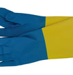 GUANTI LAVORO LATTICE NEOPRENE TG.9 MAURER GIALLO BLU
