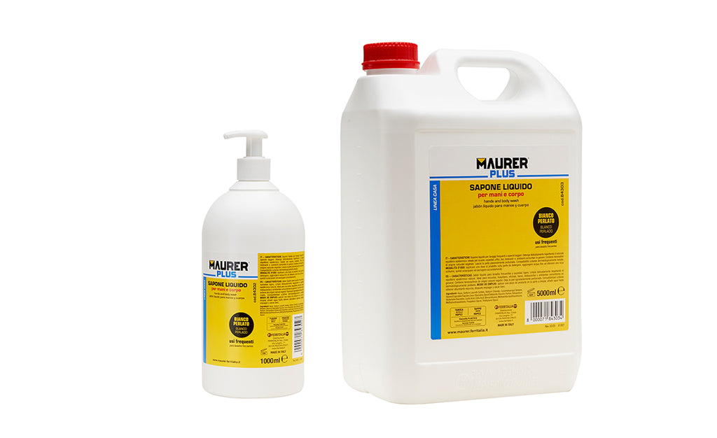 LAVAMANI CREMOSO PERLATO DA 1 LT. CON DOSATORE MAURER PLUS