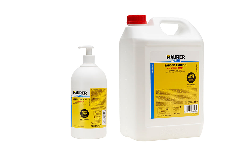 LAVAMANI CREMOSO PERLATO DA 1 LT. CON DOSATORE MAURER PLUS