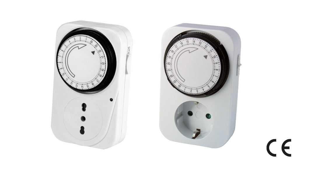 Presa timer analogico 24 ore 16A bipasso Maurer