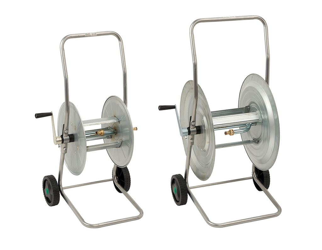 CARRELLO AVVOLGITUBO ZINCATO 50 MT(TUBO 3/4)80 MT.(TUBO1/2) PAPILLON