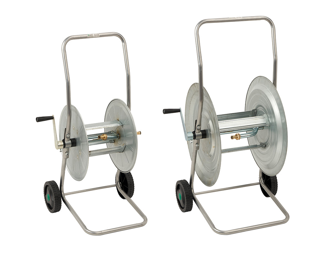 CARRELLO AVVOLGITUBO ZINCATO 50 MT(TUBO 3/4)80 MT.(TUBO1/2) PAPILLON