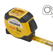 METRO FLESSOMETRO MAURER PLUS SLOT C/FINESTRA 5 MT.19MM