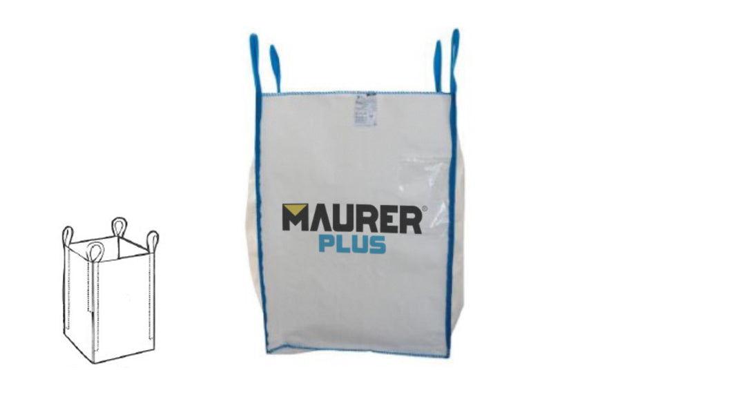 BIG BAGS SACCO MACERIE 90X90X120 CM TOP APERTO FONDO CHIUSO 1000 KG