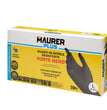 GUANTI MONOUSO NITRILE "FORTE"TG.L(8-8 1/2) NERO MAURER PLUS 50 PZ