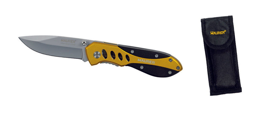 Coltello serramanico lama acciaio inox 18.5 cm. Maurer