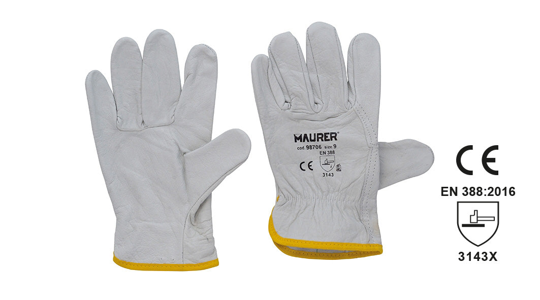 GUANTI LAVORO FIORE DRIVER TG.11 MAURER BOVINO