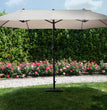 OMBRELLONE RETTANGOLARE DOPPIO LOULE TELAIO ACCIAIO 270X455CM 248H