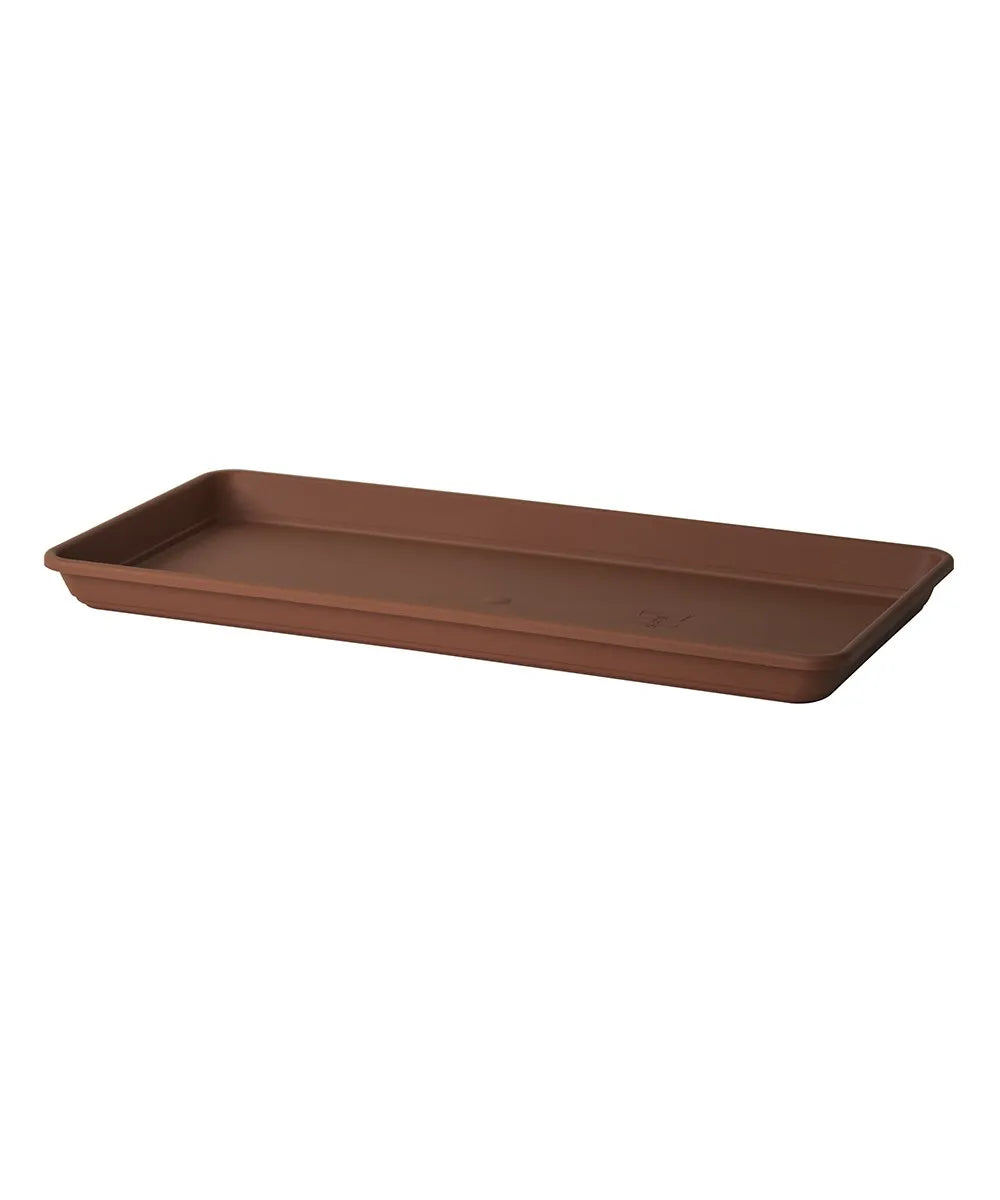 SOTTO VASO CASSETTA RETTANGOLARE AKEA CM.100 TERRACOTTA