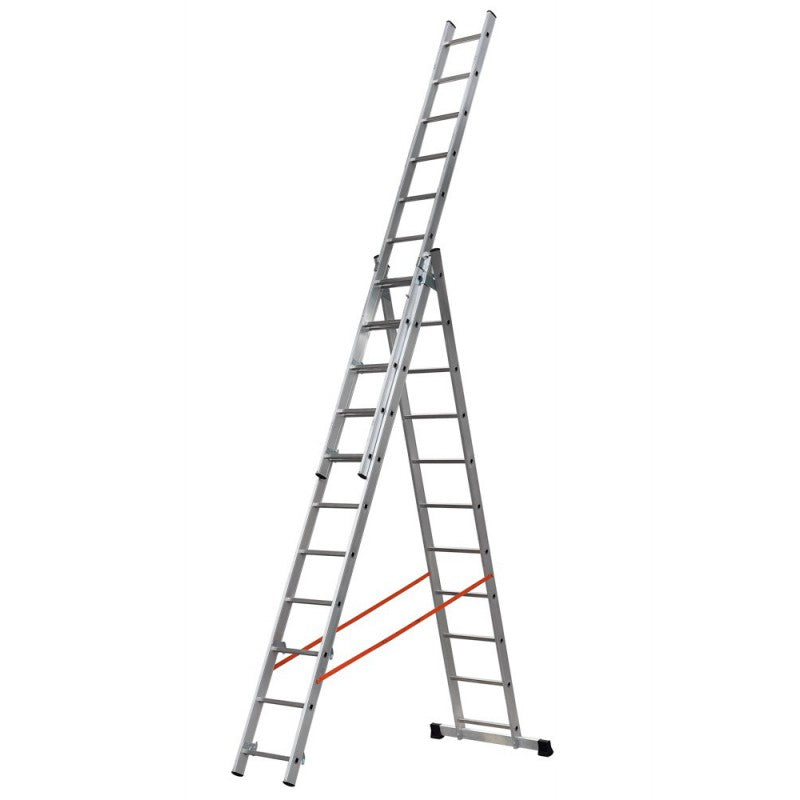 SCALA TRASFORMABILE TRIPLA IN ALLUMINIO AL 435 MT. 4.28 GIERRE