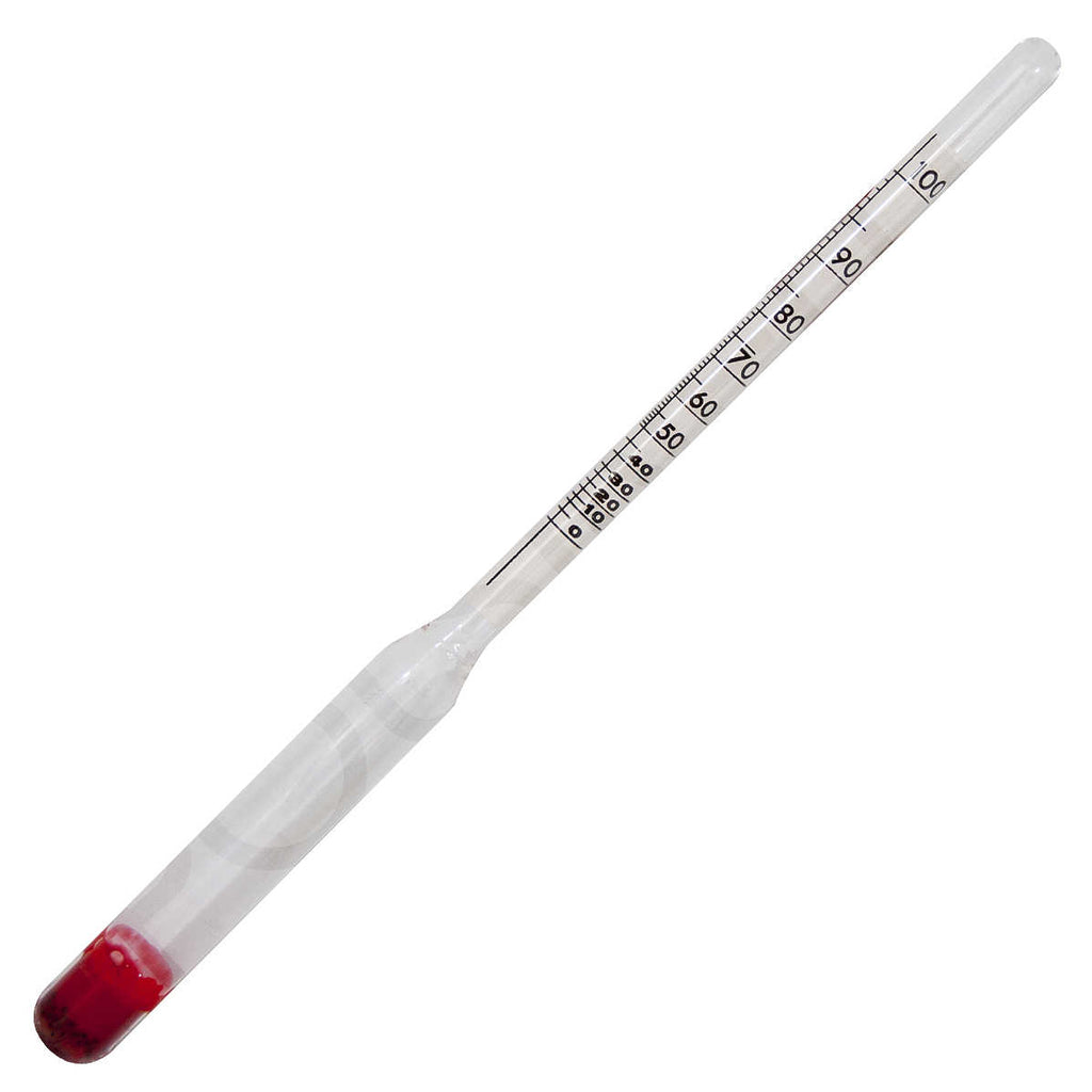 Alcoolometro modello eco lungh.18 cm/diam.1.5 senza termometro