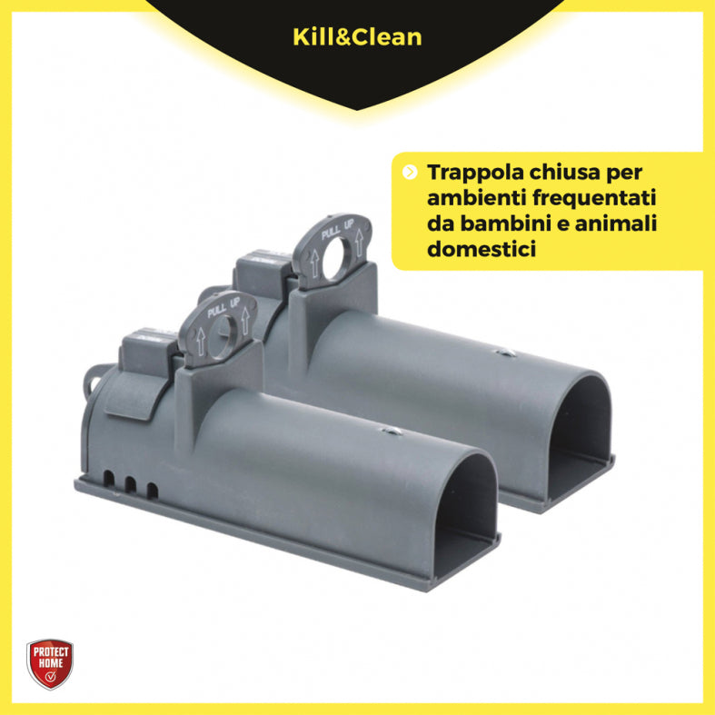 TRAPPOLA PER TOPI KILL & CLEAN PROTECT HOME