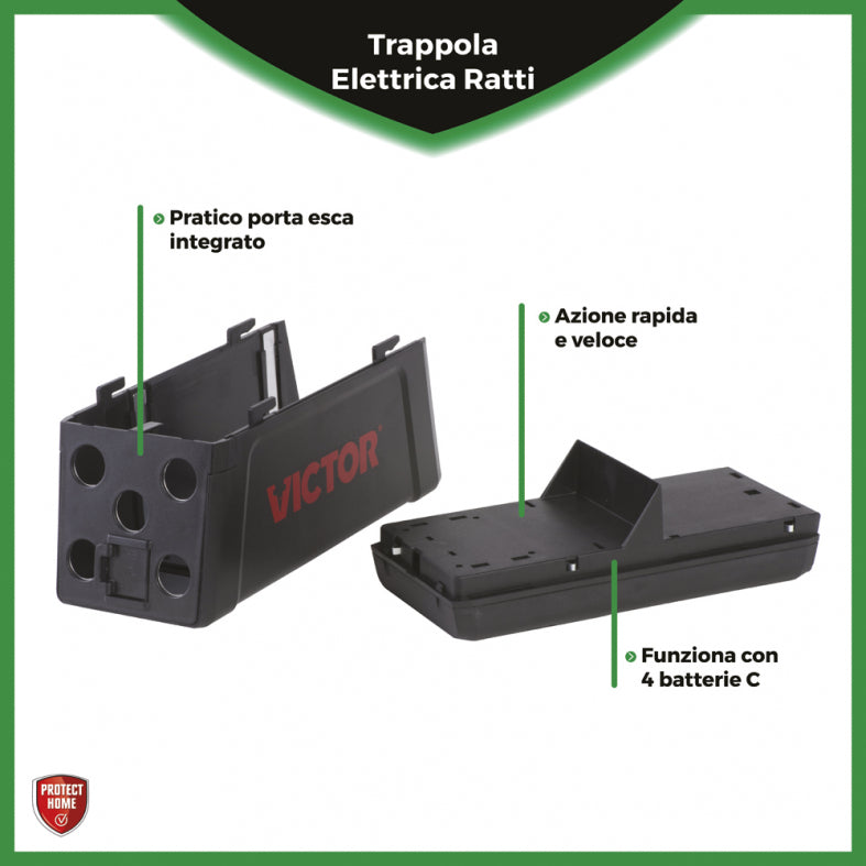 TRAPPOLA ELETTRICA PER RATTI PROTECT HOME SBM
