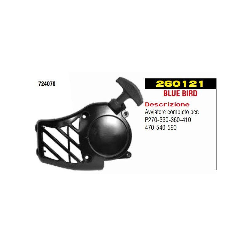 Avviamento completo quick nero per decespugliatore p28/37 BLUE BIRD