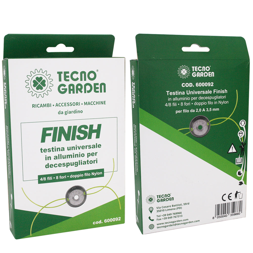 TESTINA UNIVERSALE MULTIFILO FINISH PER DECESPUGLIATORI TECNO GARDEN