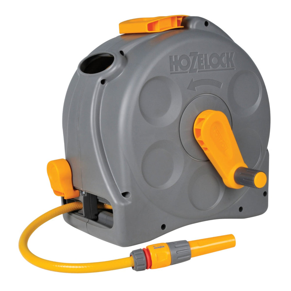AVVOLGITUBO A PARETE COMPACT REEL CON 25 MT.TUBO E PISTOLA HOZELOCK