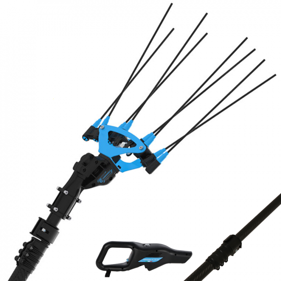 Abbacchiatore a batteria Icarus v1 ecoplug-in con asta alluminio