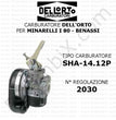 Carburatore ricambio motozappa BL60/RT401 Benassi