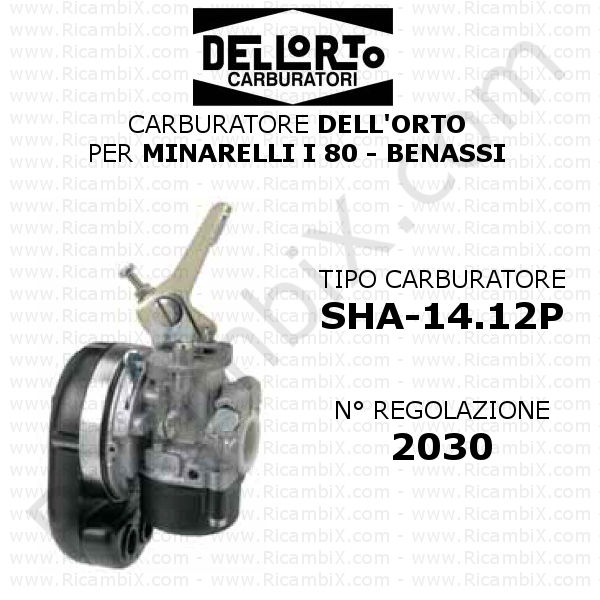 Carburatore ricambio motozappa BL60/RT401 Benassi