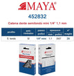 CATENA MOTOSEGA PER POTATORE CAMPAGNOLA T-CAT 29 MAGLIE 1/4 MAYA