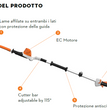TAGLIASIEPI A BATTERIA SU ASTA TELESCOPICA 125-205 CM HLA 66 STIHL
