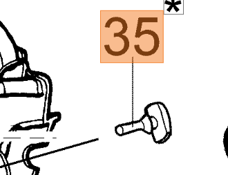 FINECORSA IN GOMMA PER MOTOSEGA GS260 OLEOMAC