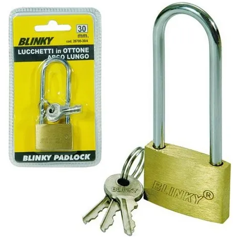 LUCCHETTI OTTONE 3617 ARCO LUNGO 30 MM VIGOR