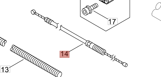CAVO ACCELERATORE RICAMBIO PER DECESPUGLIATORE T335 SHINDAIWA