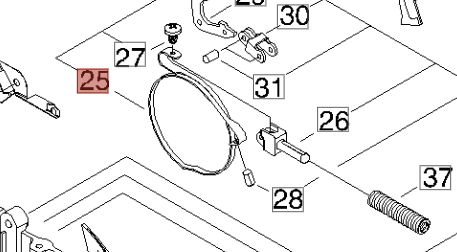 FASCETTA FRENO RICAMBIO PER MOTOSEGA 501 SHINDAIWA