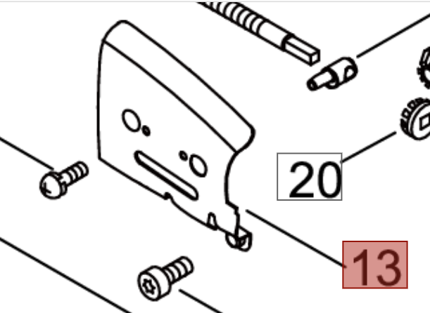 LAMELLA SALVACATENA RICAMBIO MOTOSEGA 600 SX SHINDAIWA