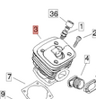 CILINDRO PER MOTSEGA  TIPO 600 SX SHINDAIWA