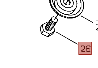 BULLONE FILETTO LUNGO 20 MM PER DECESPUGLIATORE T350/3410X SHINDAIWA