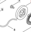 PULEGGIA PER DECESPUGLIATORE T220/230 SHINDAIWA
