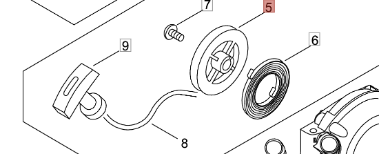 PULEGGIA PER DECESPUGLIATORE T220/230 SHINDAIWA