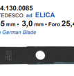 DISCO BILAMA TEDESCO ELICA MM255 SERMAC PER DECESPUGLIATORE