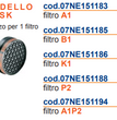 FILTRO RICAMBIO PER SEMIMASCHERA NEWTEC TIPO 92 P2R