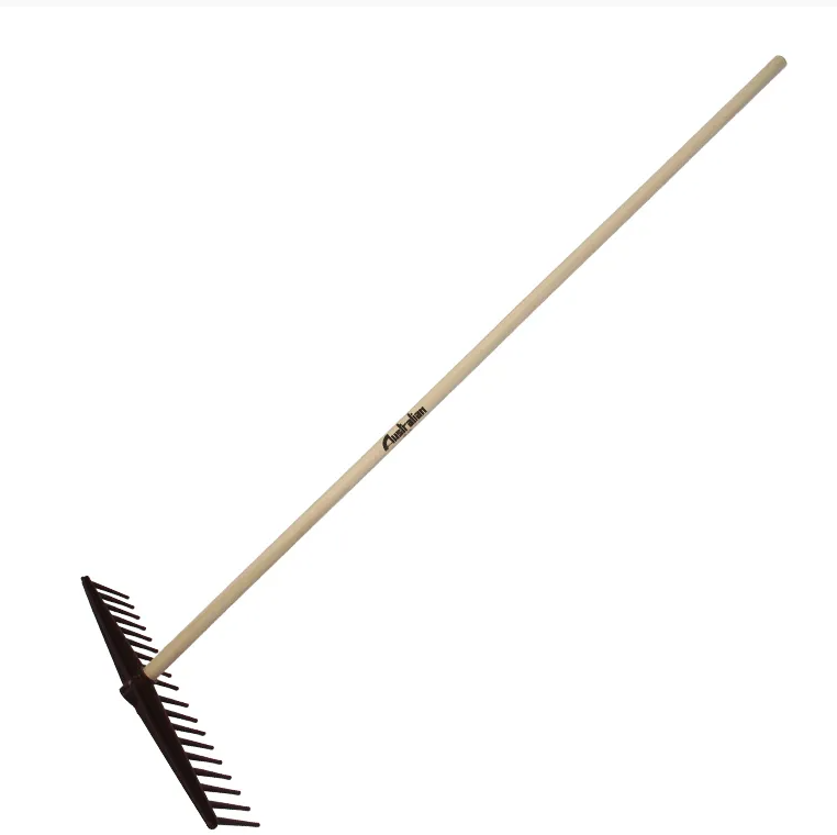 RASTRELLO 18 DENTI FIENO POLIPROPILENE MANI LEGNO CM.150 AUSTRALIAN