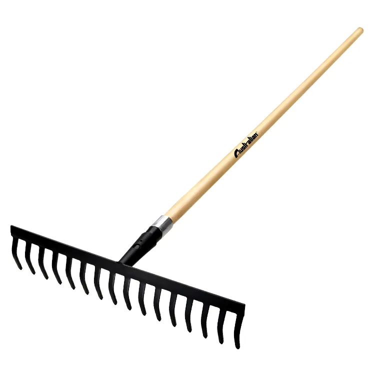RASTRELLO FERRO 14 DENTI MANICO LEGNO CM.150 AUSTRALIAN