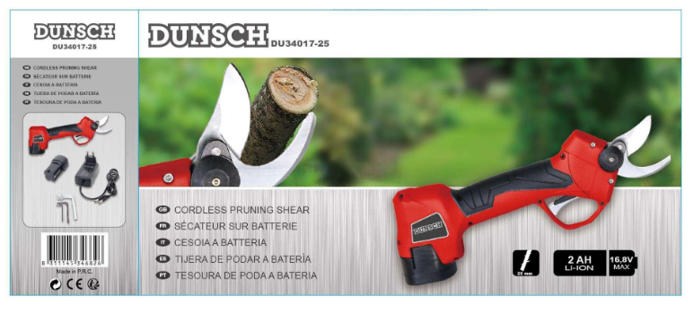 FORBICE CESOIA A BATTERIA 16.8 V 35 DUNSCH