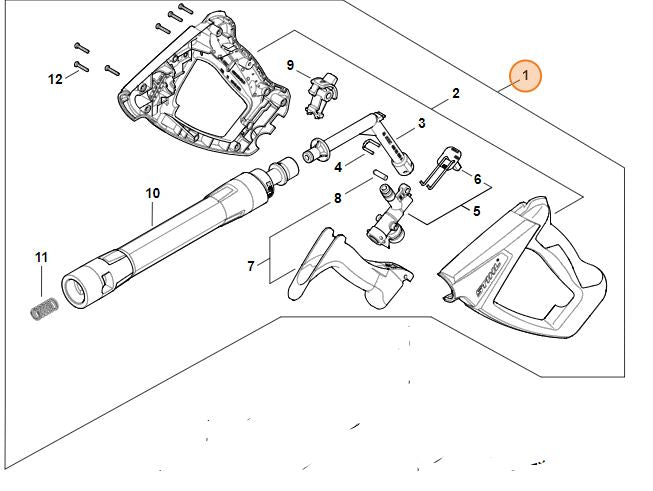 PISTOLA PER IDROPULITRICE RE100/140PLUS/150/150 PLUS/170 STIHL