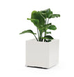 VASO KEBE QUADRO GREENER CM.40 CON RISERVA ACQUA,RUOTE BIANCO