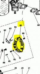 Piastra porta pernetti c7 per atomizzatore L80/C7 CIFARELLI