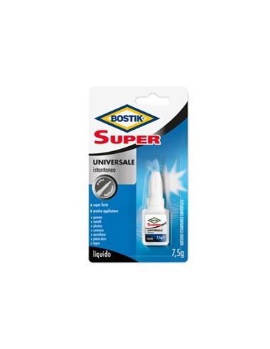 ADESIVO SUPER BOSTIK UNIVERSALE ISTANTANEO DA 7.5 GR